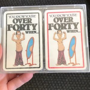 Sealed deck Playing cards you know you’re over 40